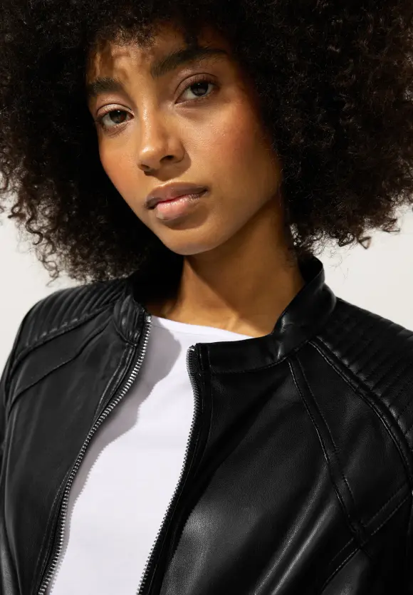 Street One Jacke in Lederoptik