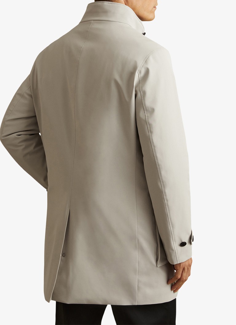 Parka Reiss Player z pikowaniem i kieszeniami z klapkami