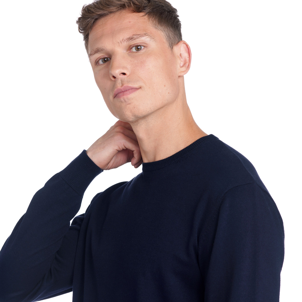Herren Feinstrickpullover mit Rundhals
