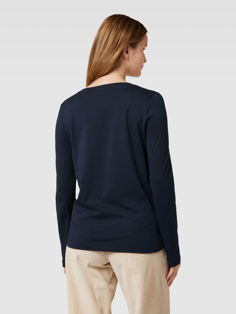 Longsleeve mit Statement-Print Modell 'MIX N MATCH' in dunkelblau