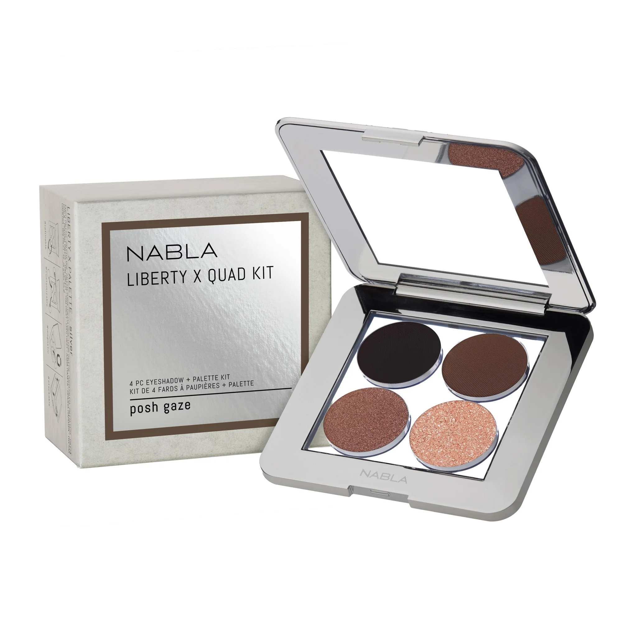 Liberty X Quad Kit - silmänympärysväripaletti, kompakti luomiväri