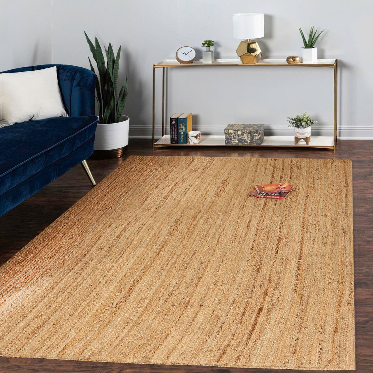 MyFlair Teppich Sophia, 120cm x 170cm, Farbe Hellbraun, rechteckig, Florhöhe 10mm