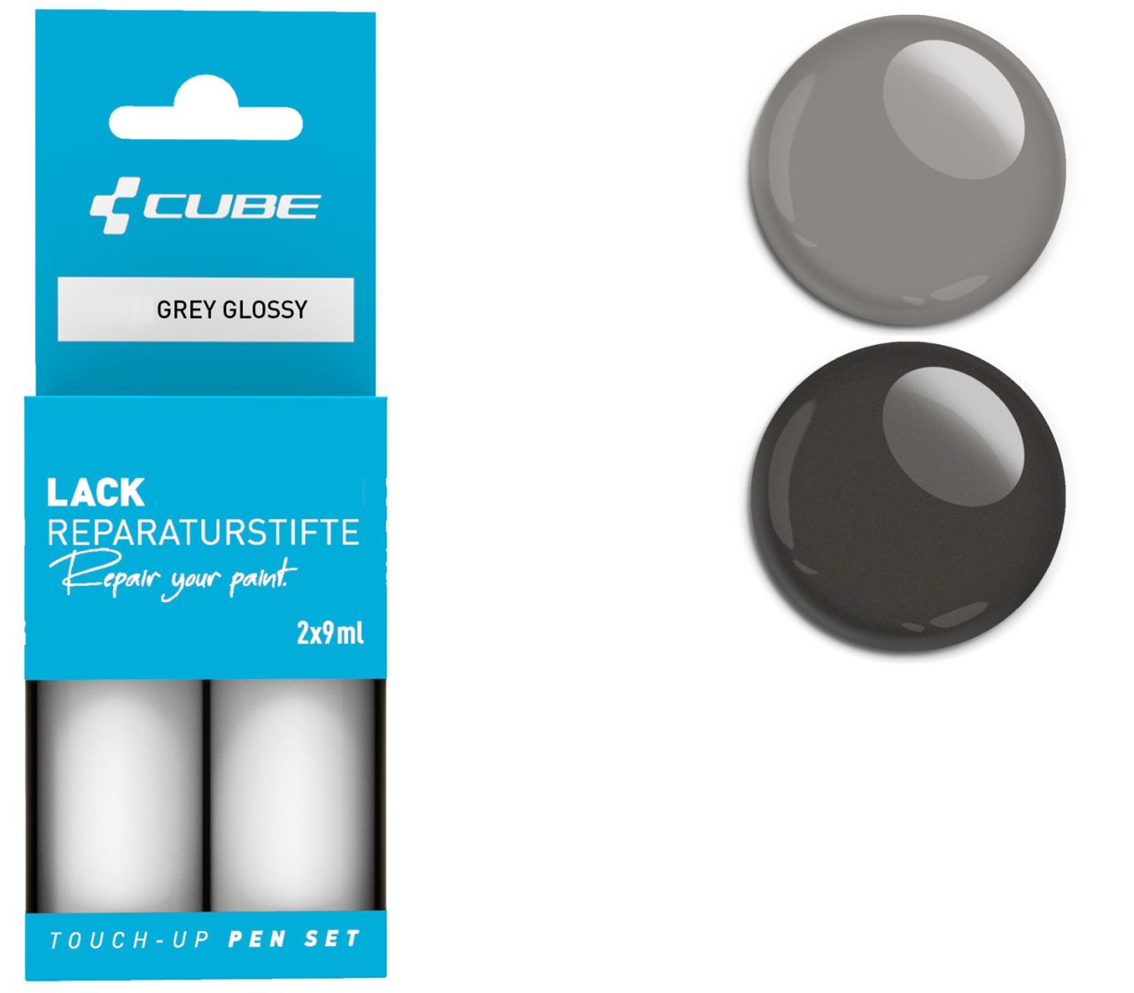 Cube Lackreparaturstift Set GREY glossy kaufen | Bike-Discount