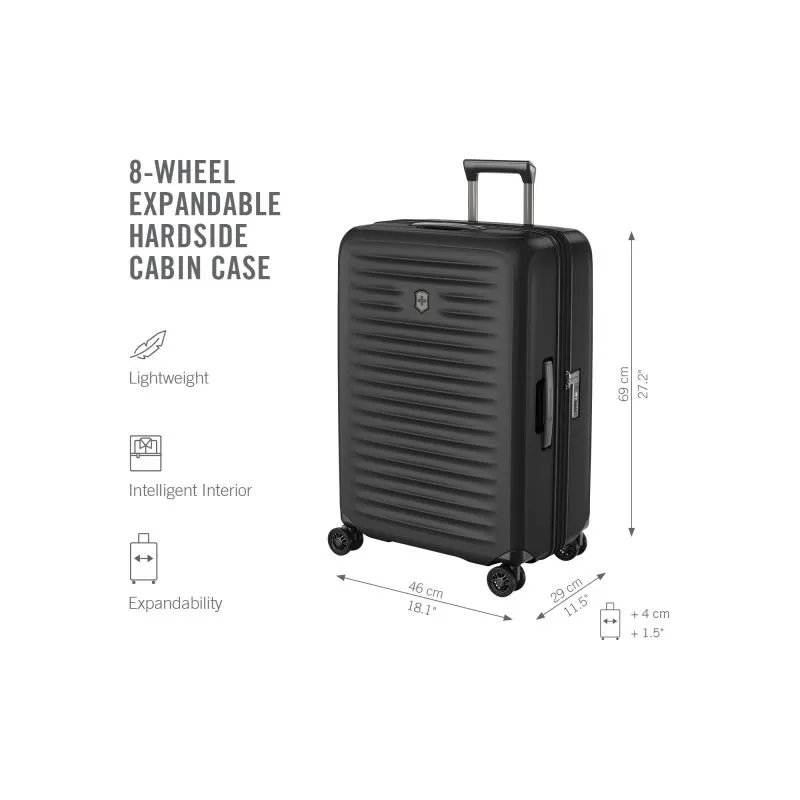 Victorinox Airox Advanced Medium Case Erweiterbar (69 cm) - Black