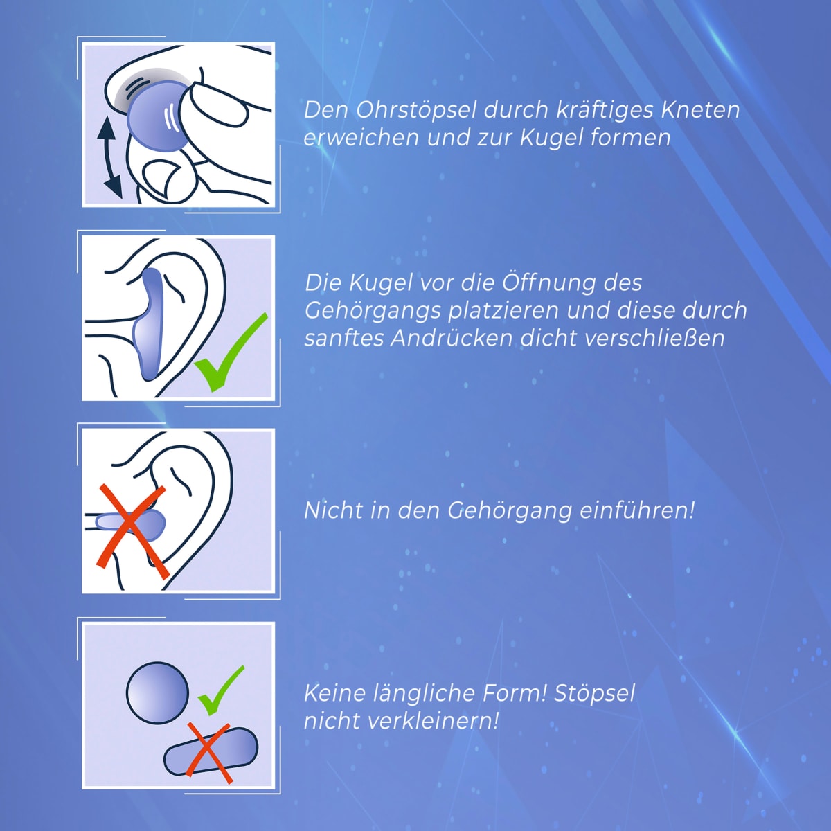 Ohrstöpsel Gute Nacht, 8 St