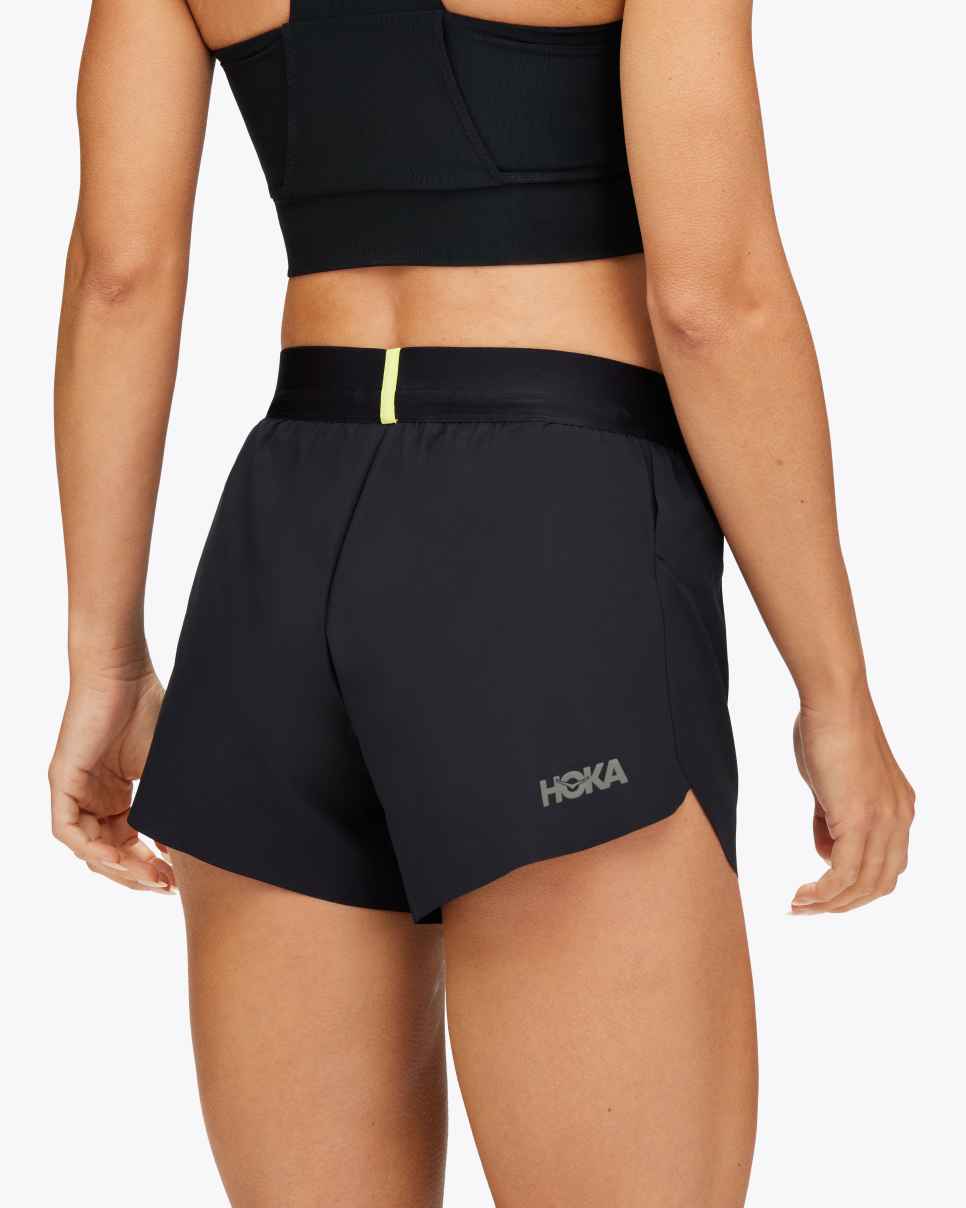 Race Day Split Short Black
