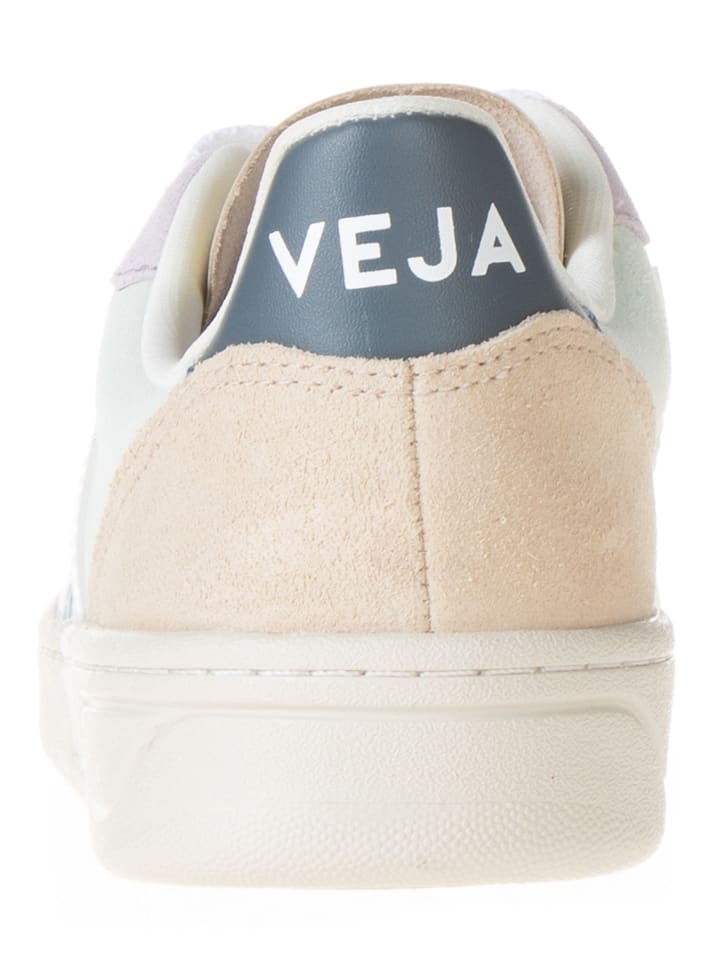 Veja Leder-Sneakers in Weiß/ Bunt günstig kaufen