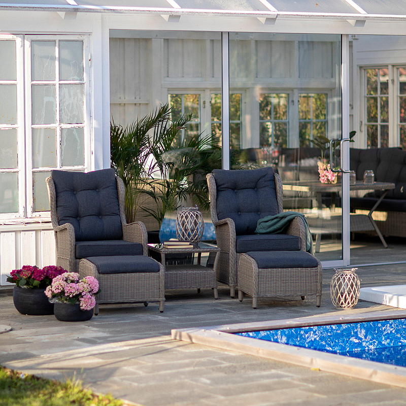 Home Loungesett Viborg Skifergrå