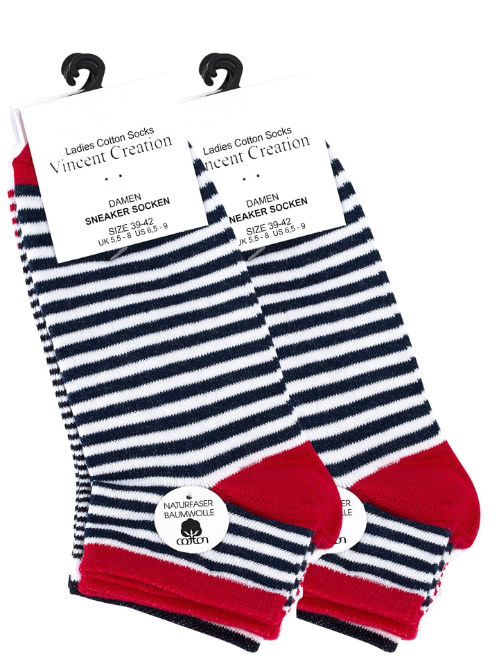 Vincent Creation® Sneaker Socken 8 Paar, 