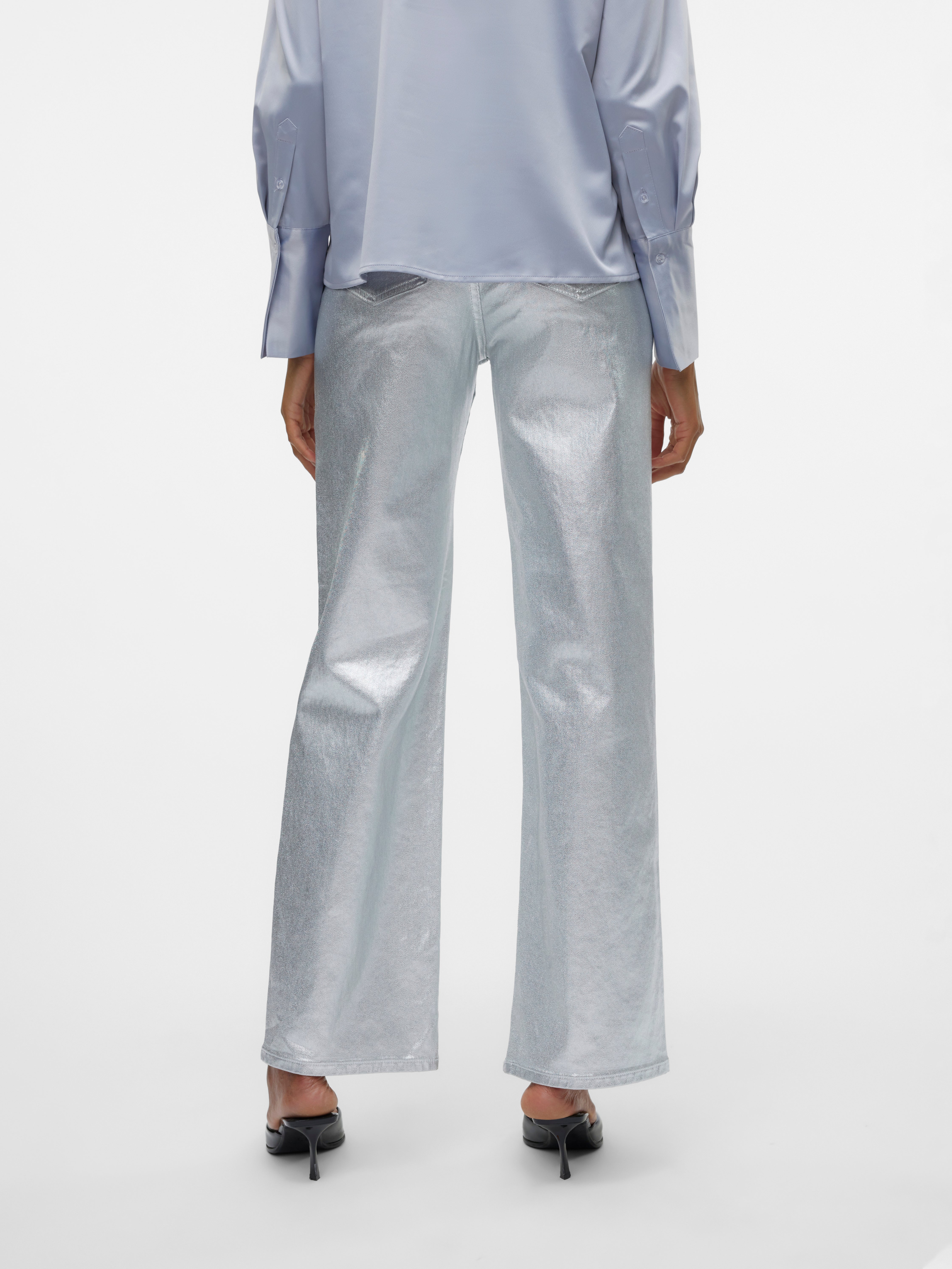 VMTESSA Hohe Taille Weiter Beinschnitt Jeans