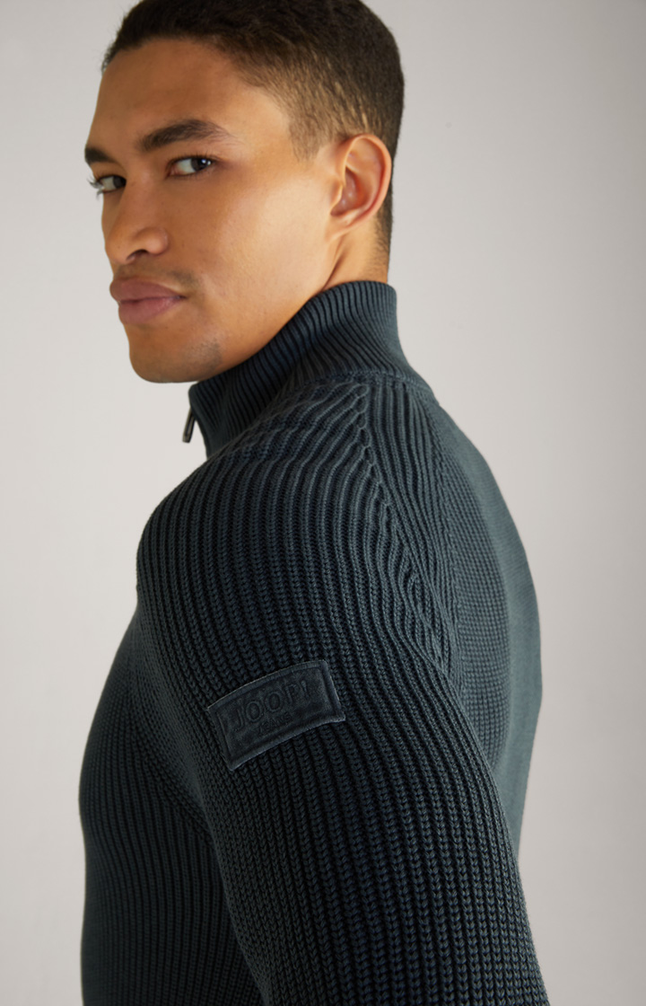 Baumwoll-Pullover Henricus in Dunkelblau