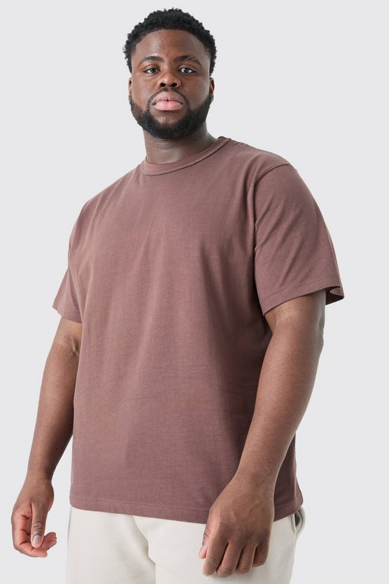 Plus kariertes T-Shirt