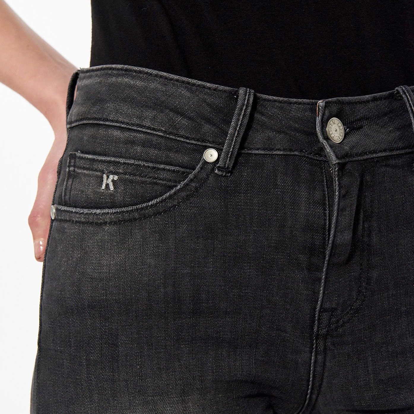 CAMIE  Jean slim noir Femme
