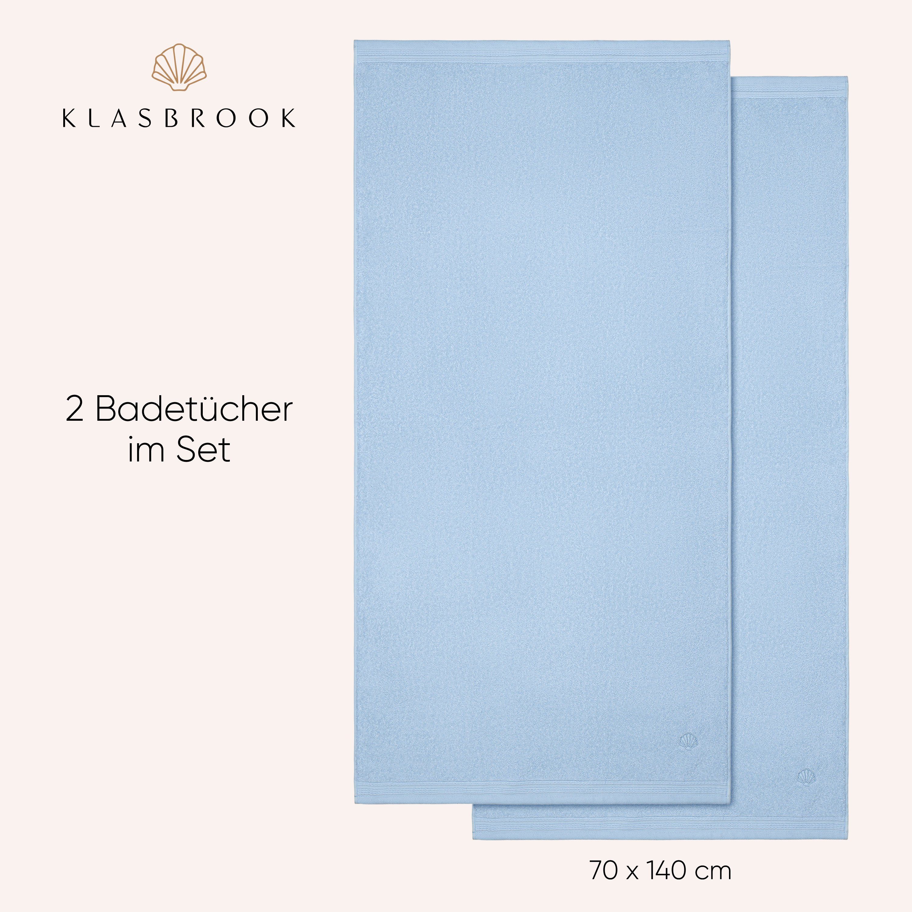 KLASBROOK Handtuch Set Linnea, (2-tlg), 2, 4 oder 6 teiliges Luxus Set, 100% Baumwolle, extra flauschig