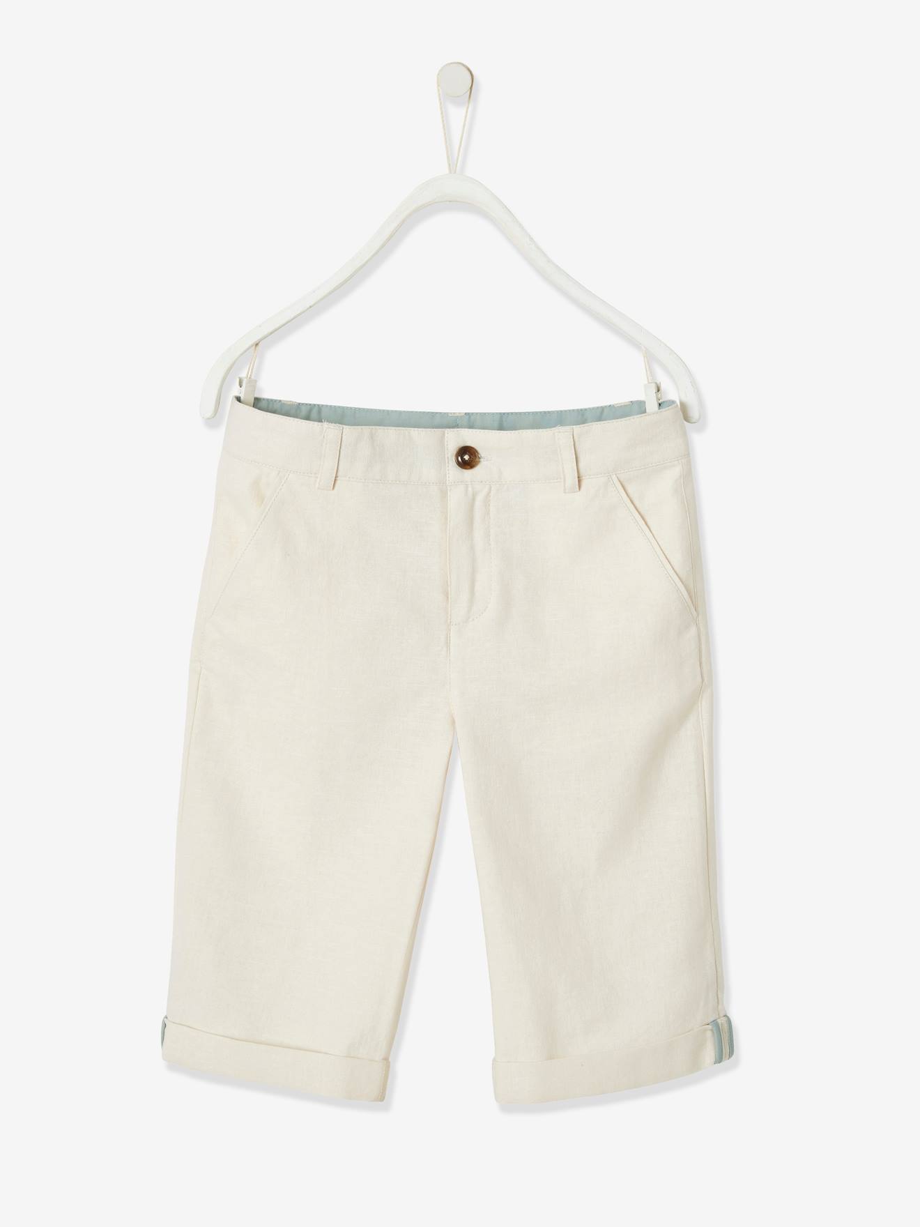 Vertbaudet Festliche Jungen Shorts - salbeigrün