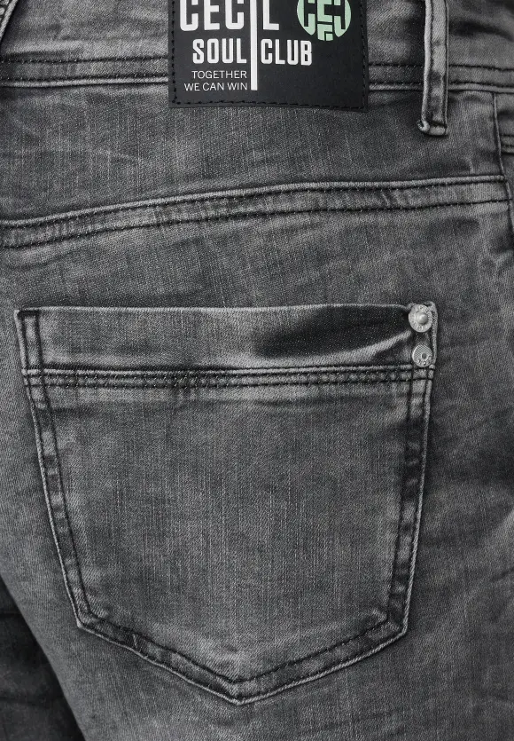CECIL Graue Loose Fit Jeans