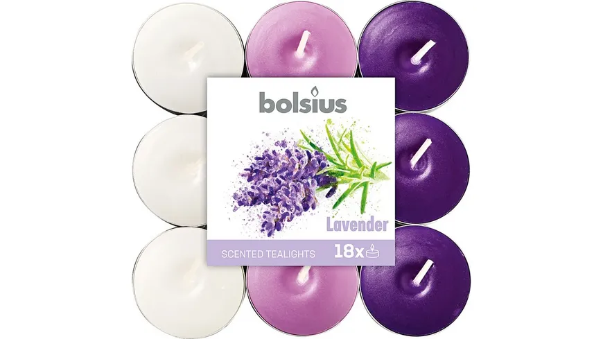 bolsius Duft-Teelichte Lavendel