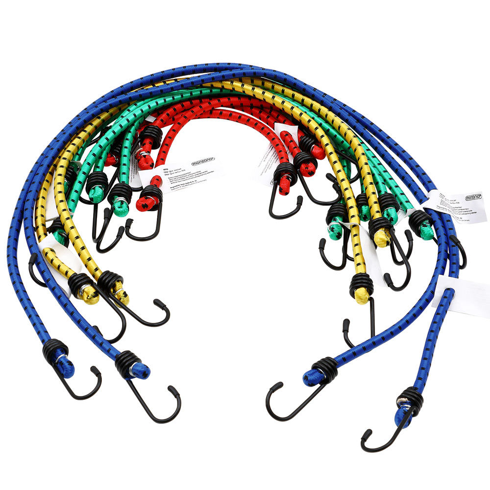 DEUBA Spanngummi Expander 12 tlg 95cm x 0,8cm blau gelb grün rot