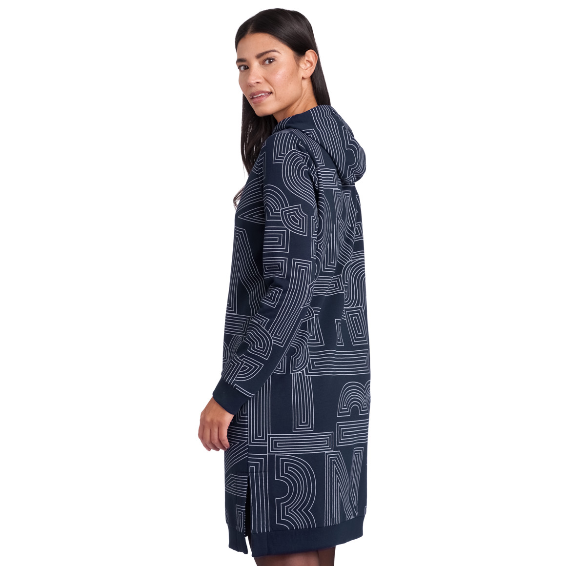 Damen Sweatkleid mit Kapuze