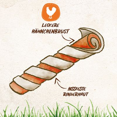 8in1 Delights Twisted Sticks für kleine Hunde Huhn