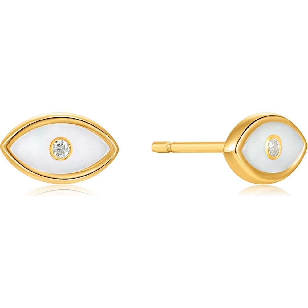 Ania Haie Boucles d'oreilles à fermoir à poussette 925 Argent Boucles d'oreilles