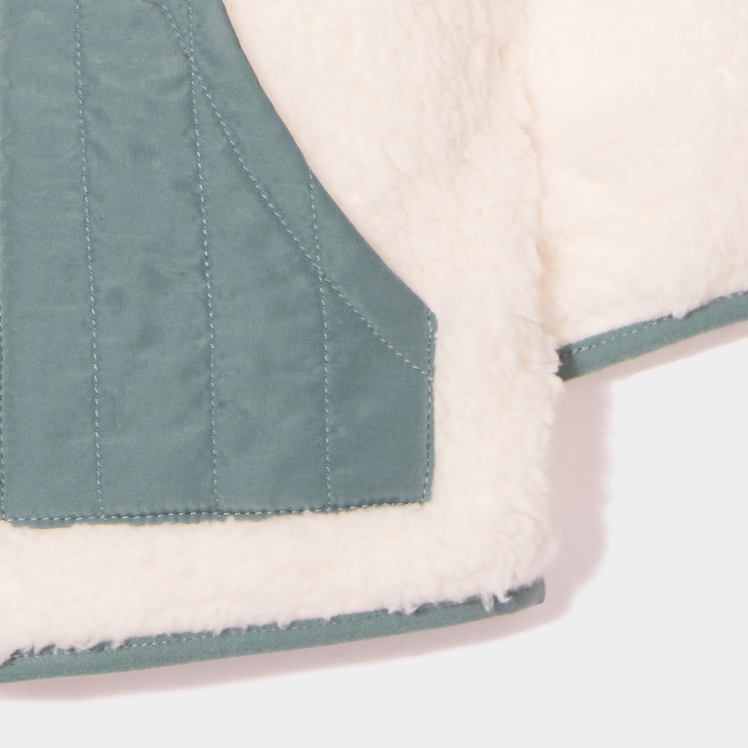Gilet imitation laine de mouton Creeks blanc bébé garçon | La Halle