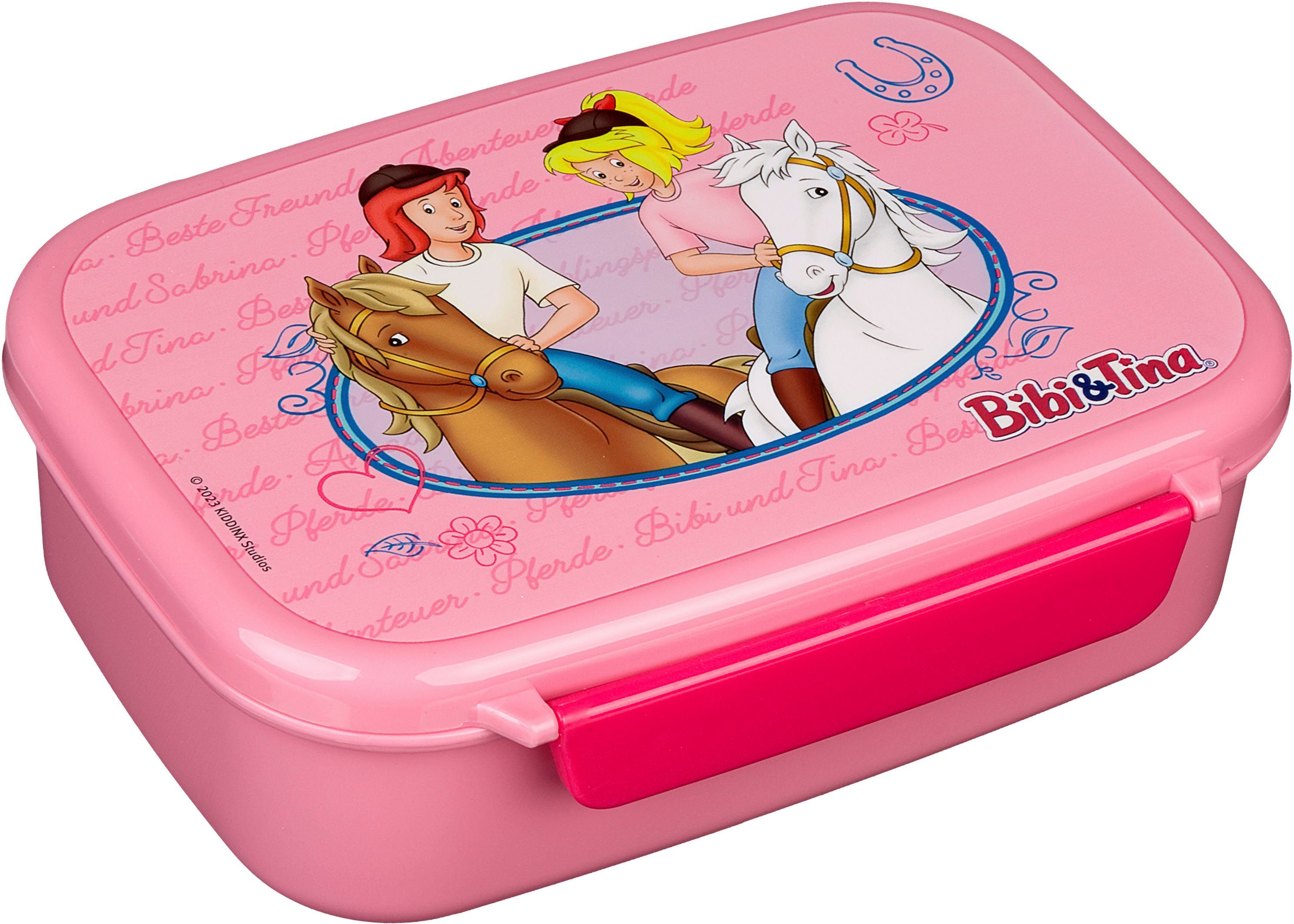 Scooli Lunchbox Bibi & Tina, Kunststoff, (Set, 2-tlg), Brotzeitdose & Trinkflasche