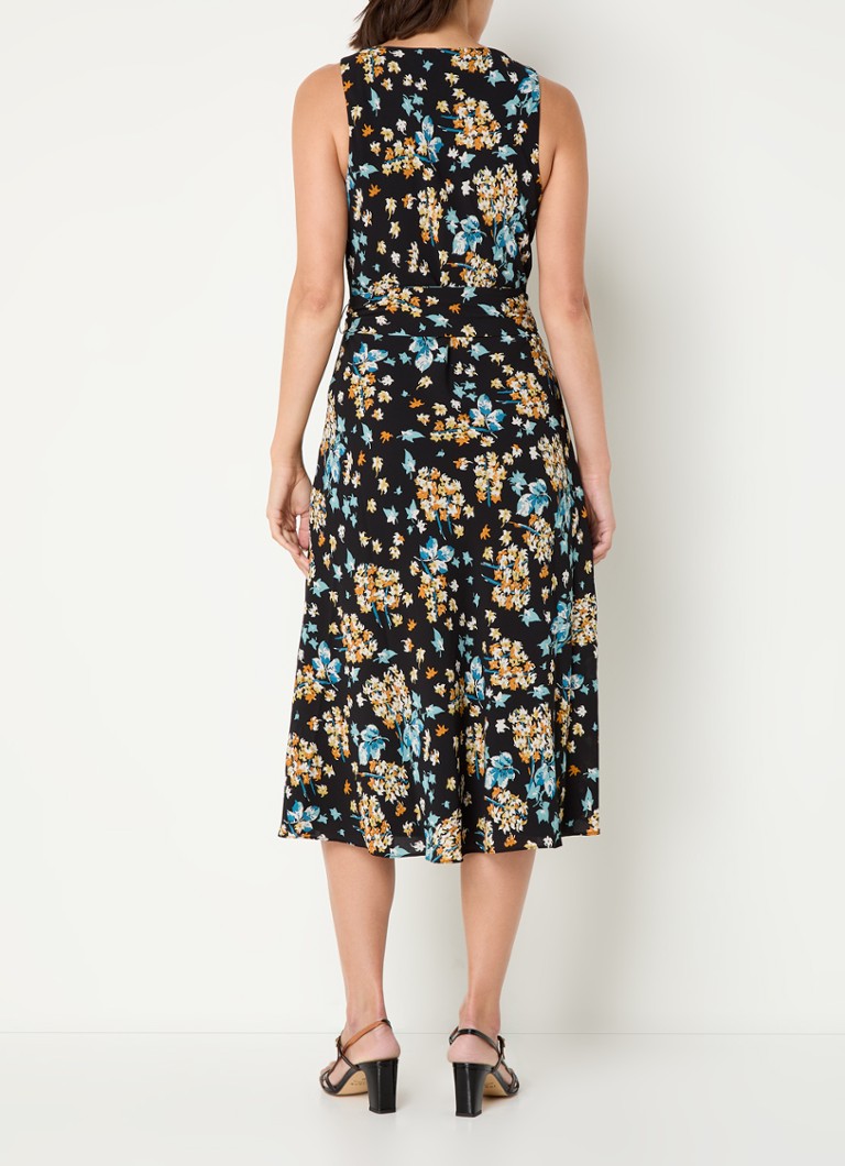 Ralph Lauren midi dress with floral print and bow belt
