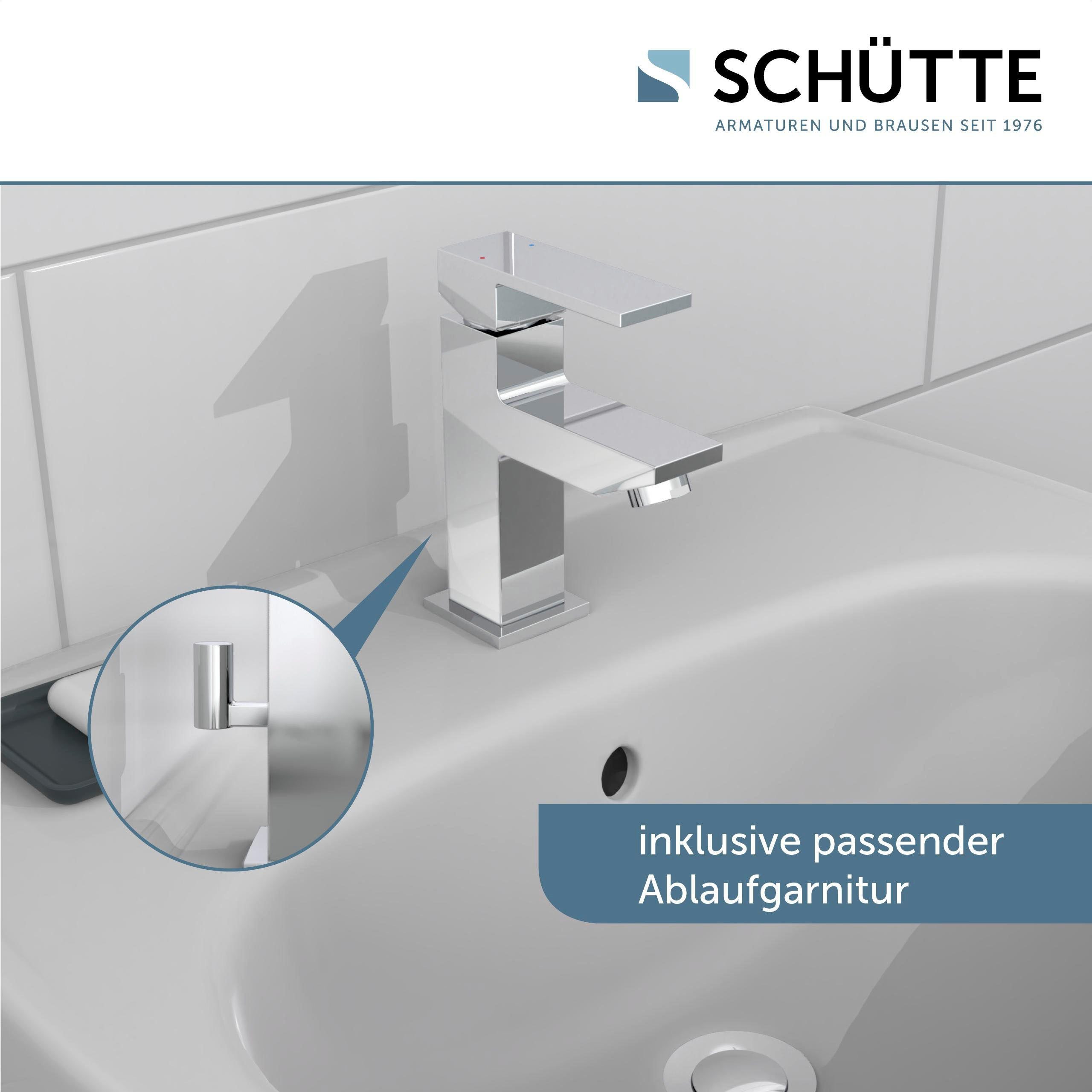 Schütte Waschtischarmatur TOKYO II (1-St) geräuscharme Kartusche, Marken-Mischdüse, inkl. Zugstange