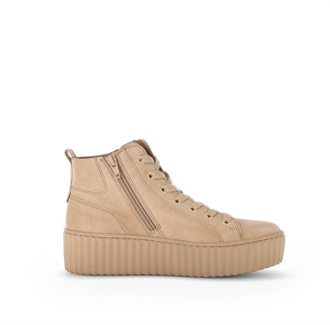 GABOR Freizeit Schnürer beige Gabor Fashion Sneaker high 33.710.14 bei