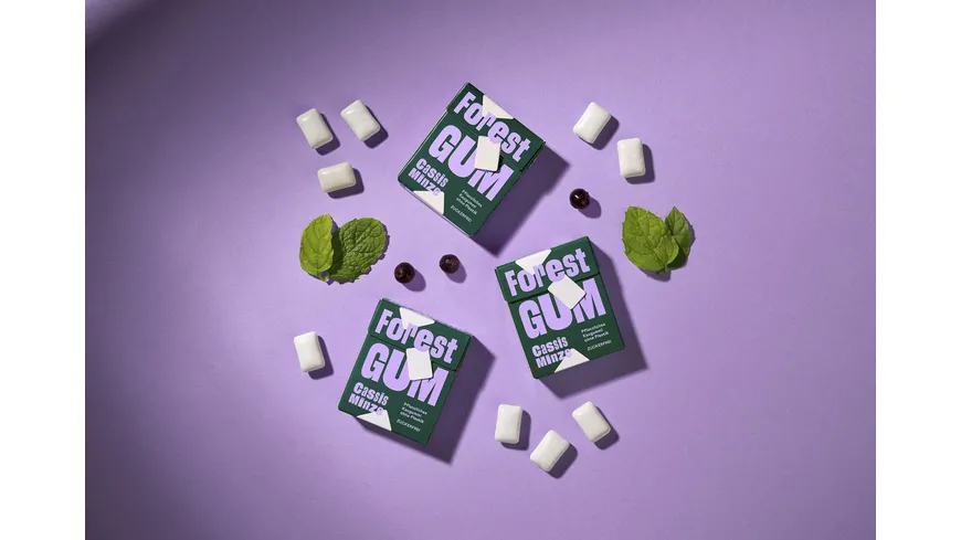 Forest Gum Kaugummi Cassis & Minze 20 g