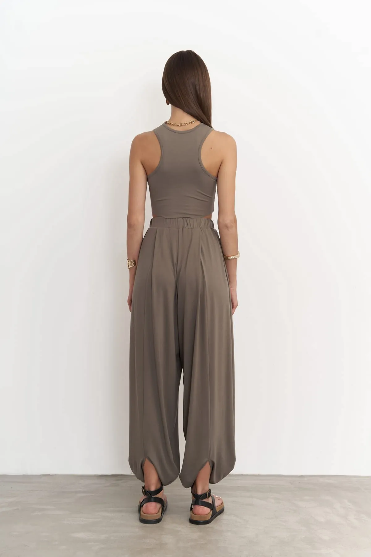 MAİ COLLECTİON  Casey – Set aus verkürzter Khakihose