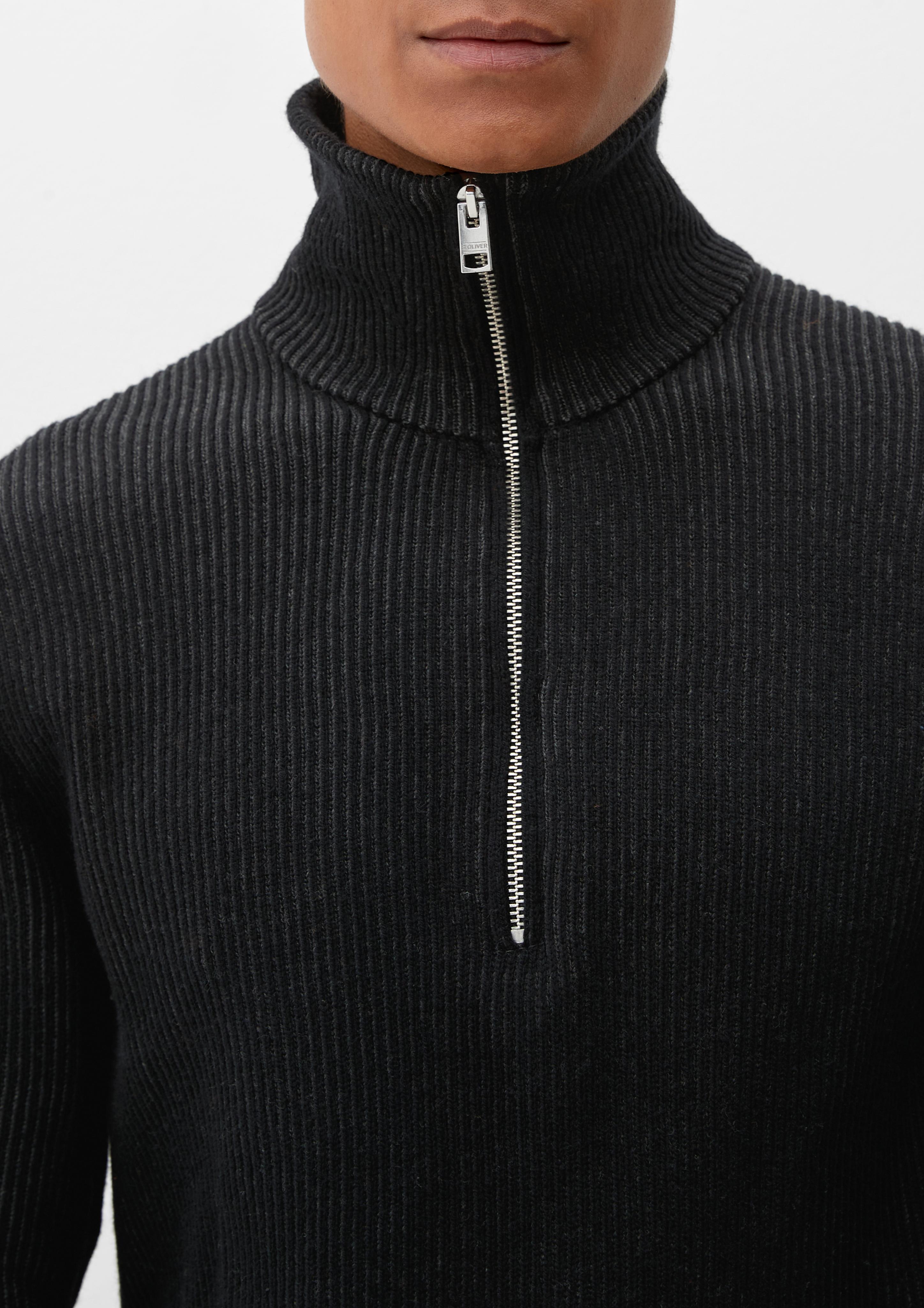 Strickpullover mit Troyerkragen  2118088-9999