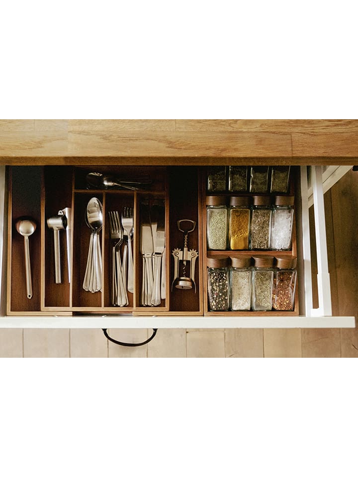 Wenko Schubladen-Organizer in Hellbraun - (B)38 x (H)6 x (T)20 cm günstig kaufen onesize