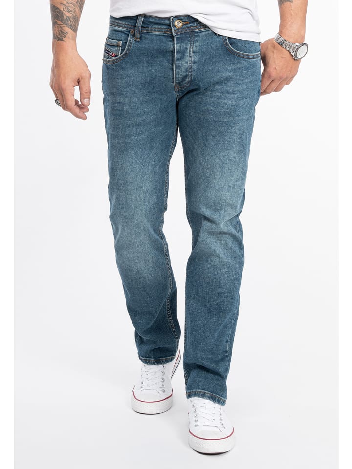 Rock Creek Jeans Straight Leg in Blau günstig kaufen