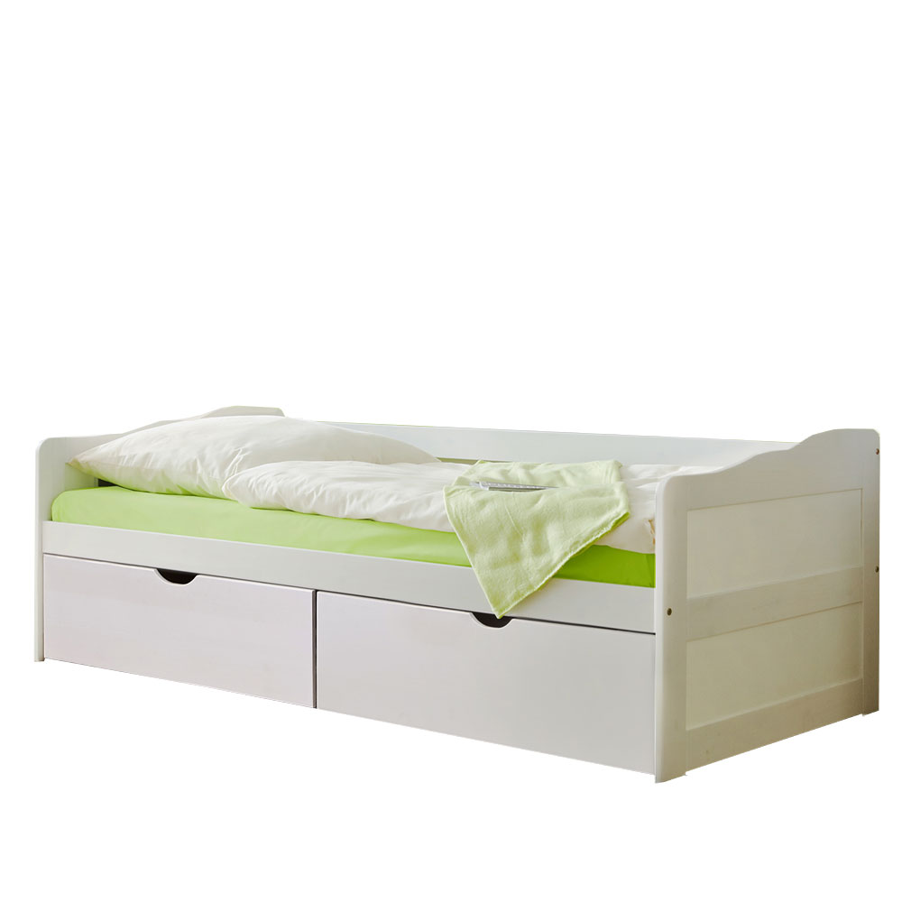 Ticaa Sofabett mit Schubkasten Melanie weiß
