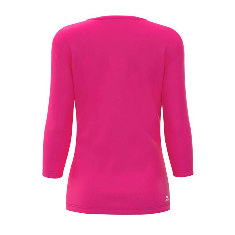BIDI BADU Crew V-Neck Longsleeve Tennisshirt Damen