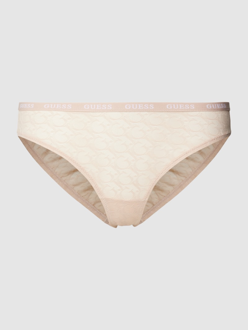 Slip im semitransparentem Design Modell 'EDYTHA' in beige