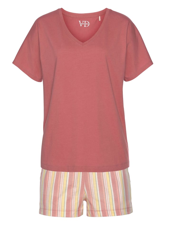 VIVANCE DREAMS Shorty in rosenholz-hellgelb-weiß-gestreift günstig kaufen