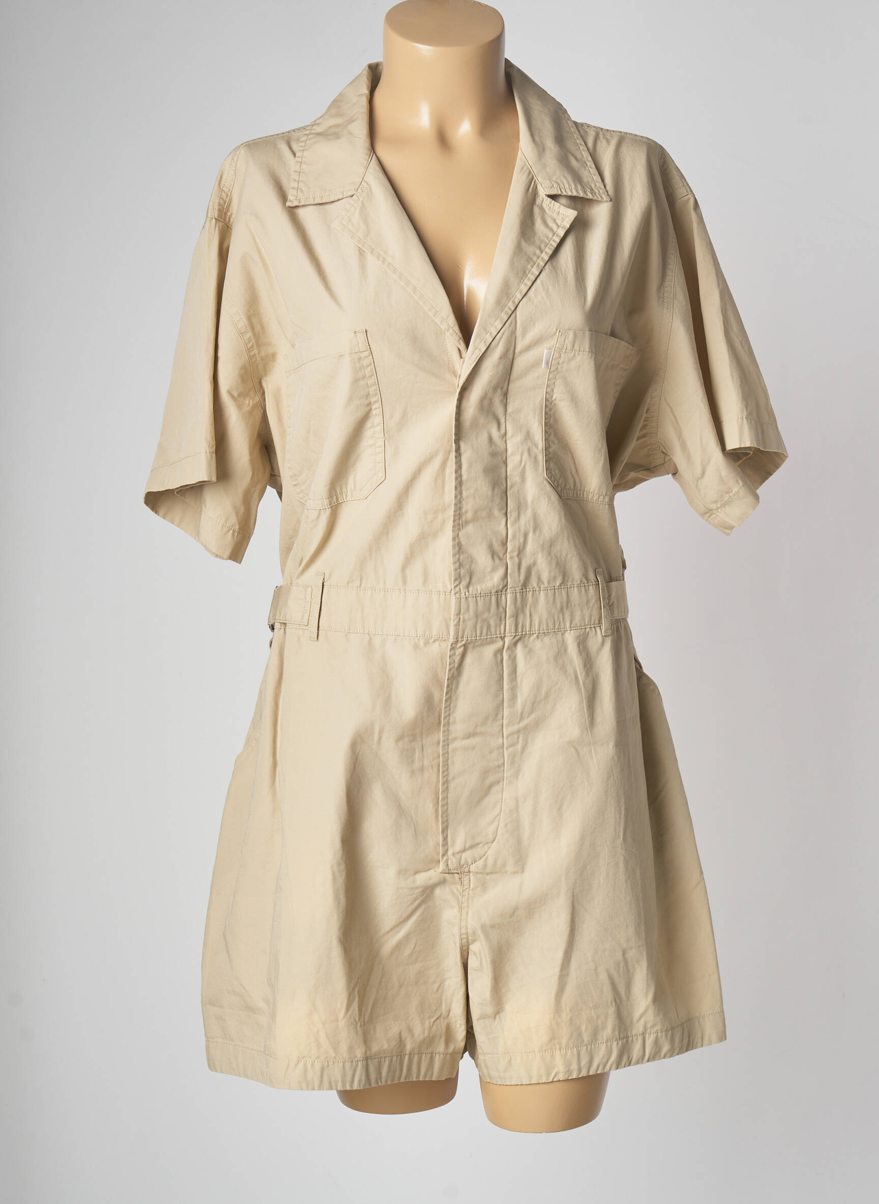 Levis Combi Shorts Femme couleur beige