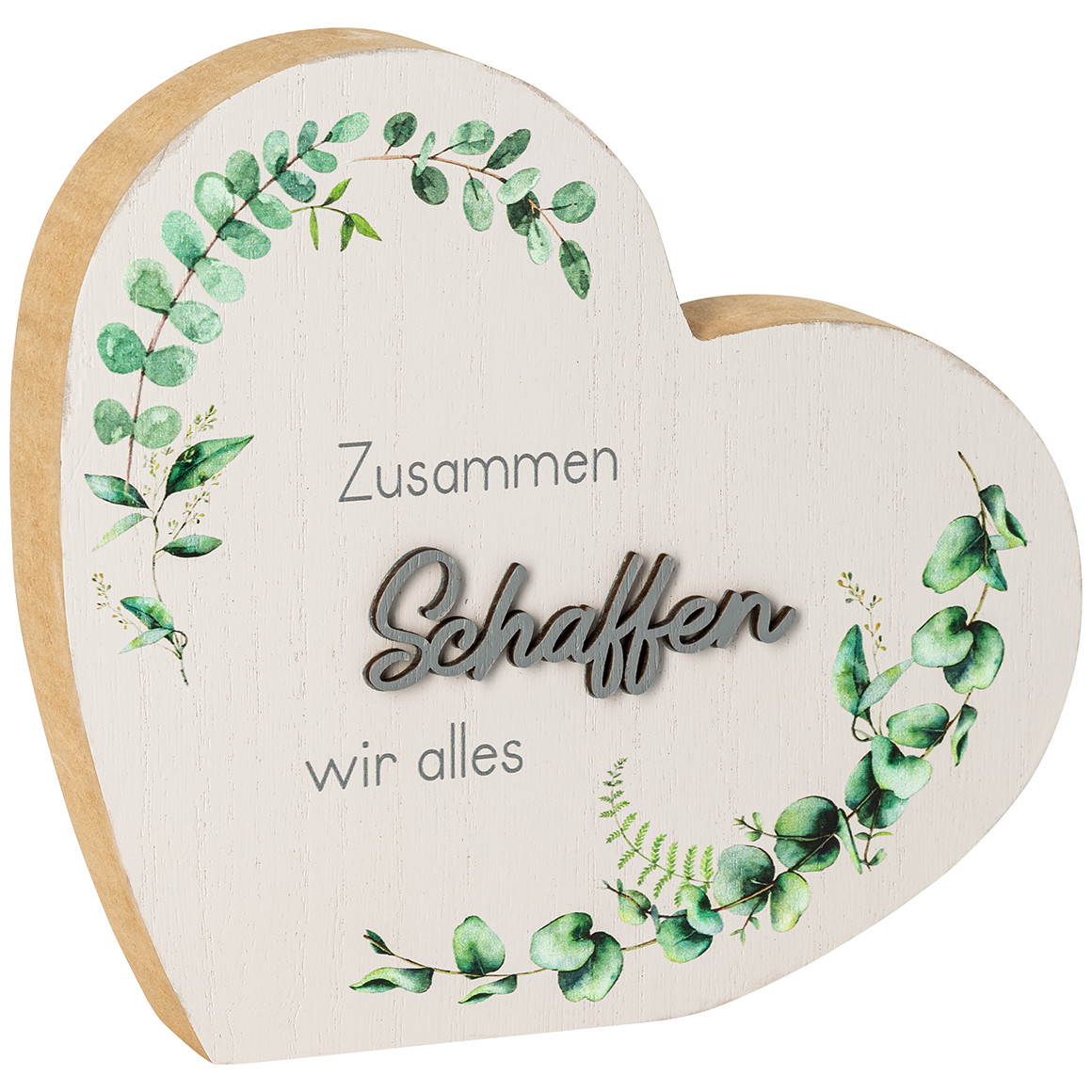 Deko-Aufsteller Herz mit Spruch