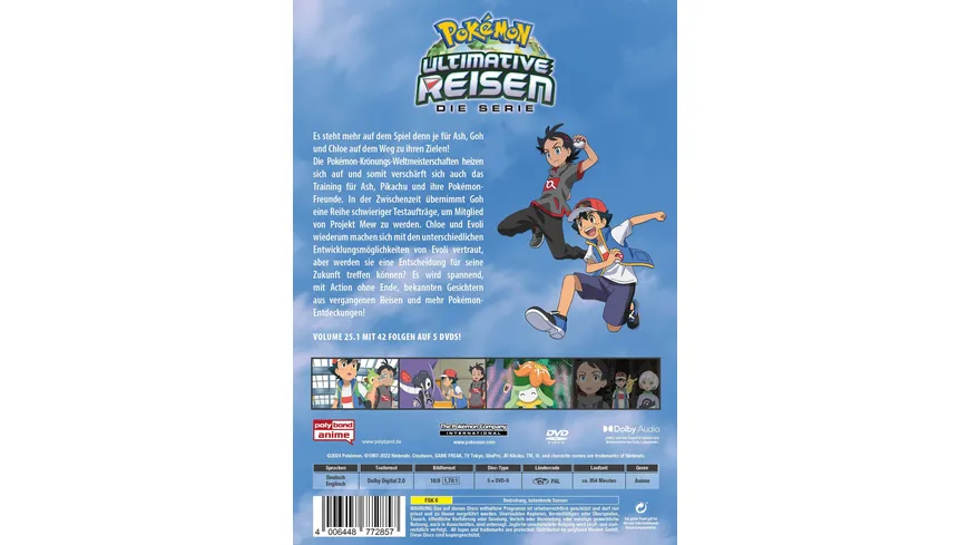 Pokémon Ultimative Reisen - Die Serie: Staffel 25 - Volume 1  [5 DVDs]