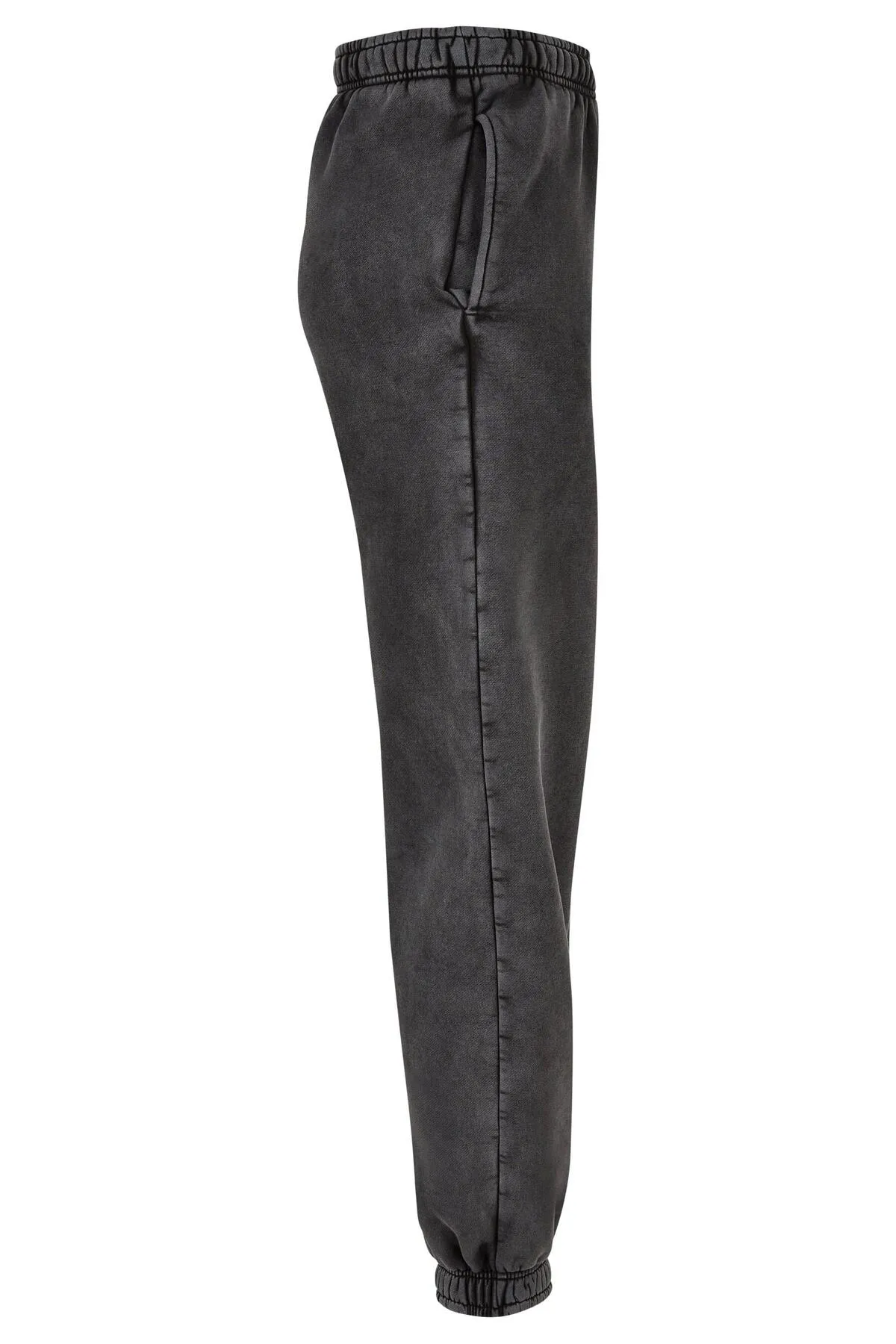 Urban Classics  Damen Sweatpants mit hoher Taille und Stonewashed-Effekt