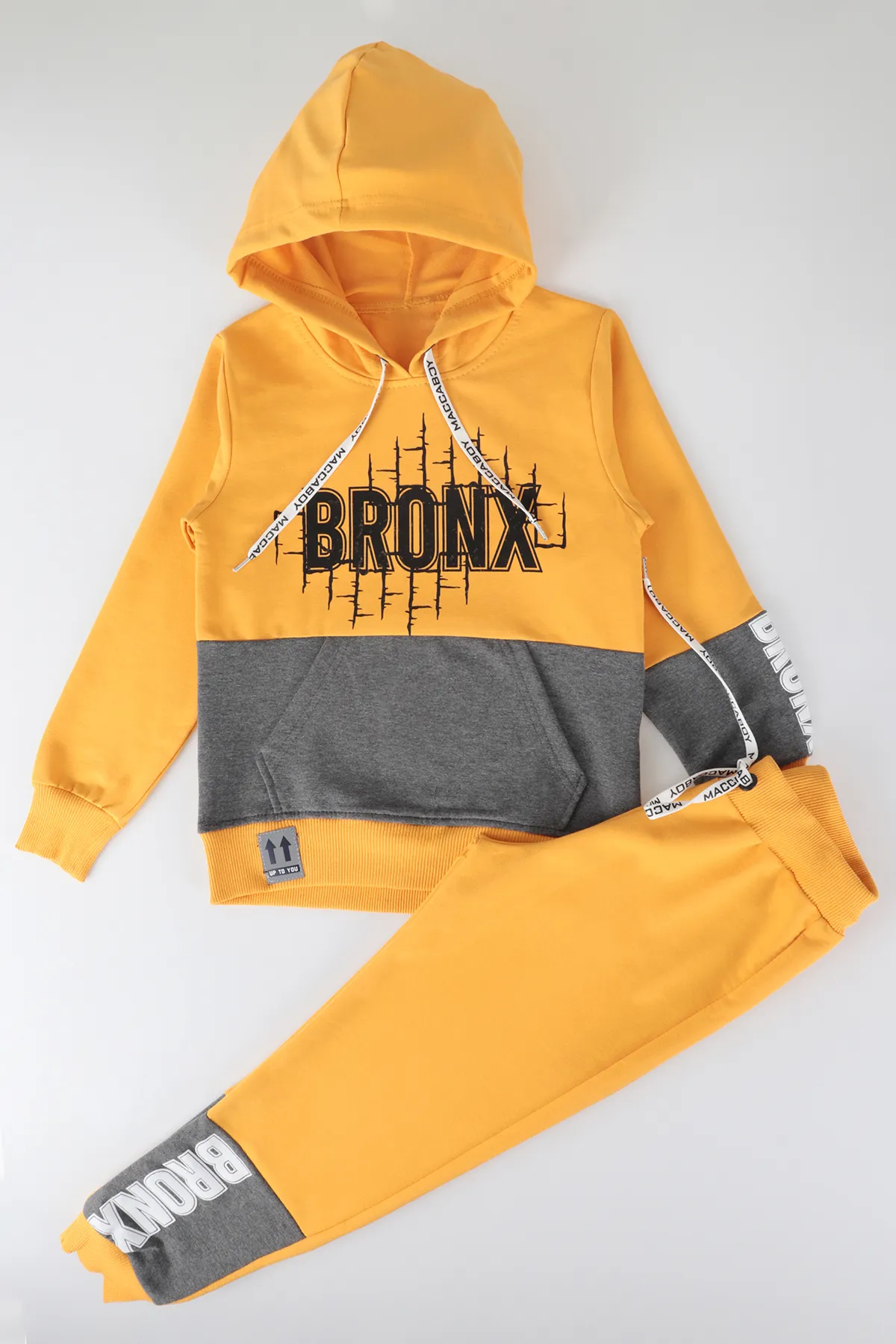 AHENGİM  Bedrucktes Bronx-Trainingsanzug-Set für Jungen Ak2235