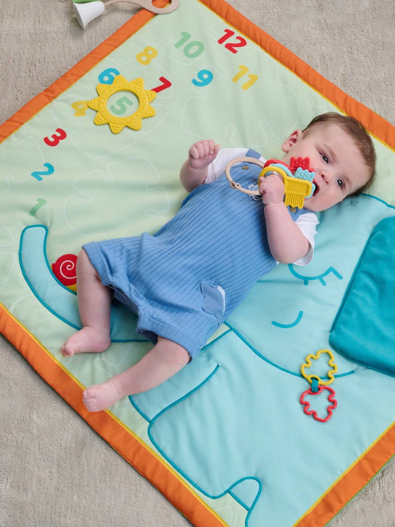 Chicco Baby Activity-Decke/Meilenstein-Decke ECO+ CHICCO - grün