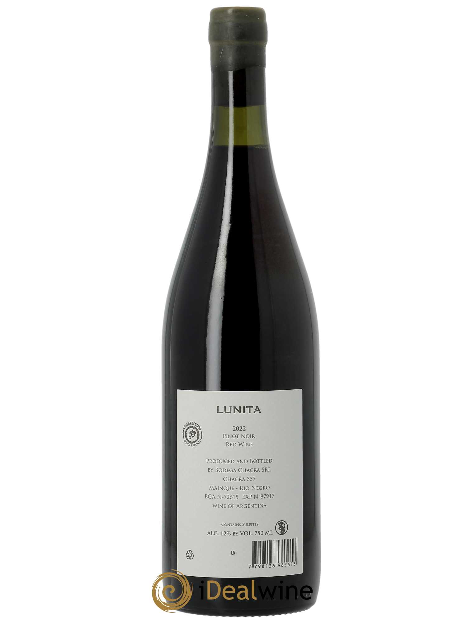 Patagonie Bodega Chacra Lunita  2022 - Lot de 1 Bouteille