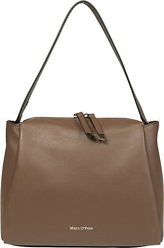 Marc O'Polo Crossbody Bag medium aus fein genarbtem Rindleder