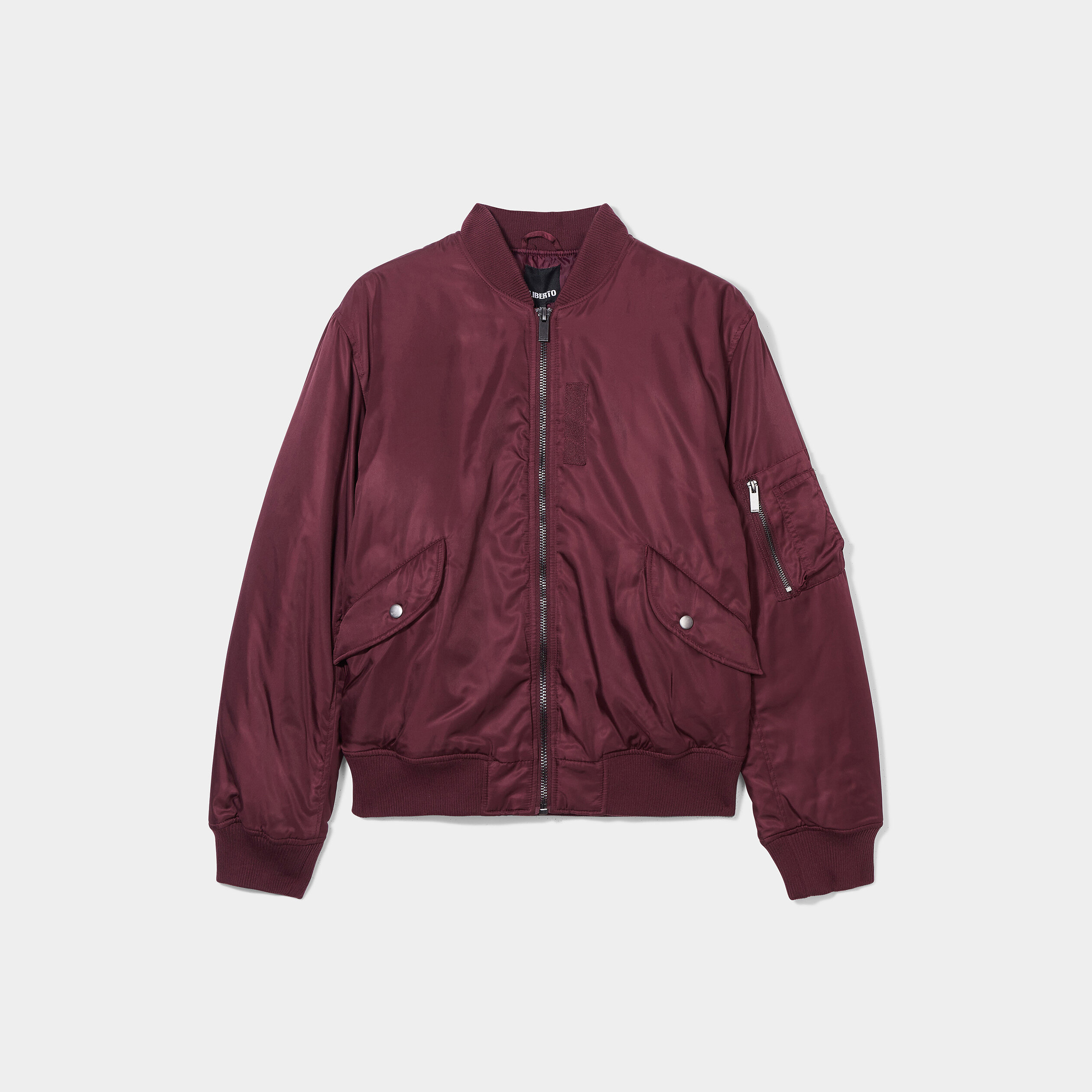 Veste bomber zippée prune homme | La Halle