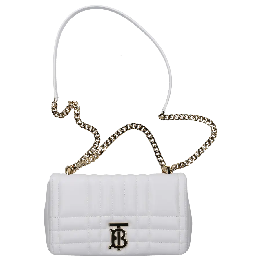 Burberry - Handtasche LOLA SMALL Kalbsleder - weiß
