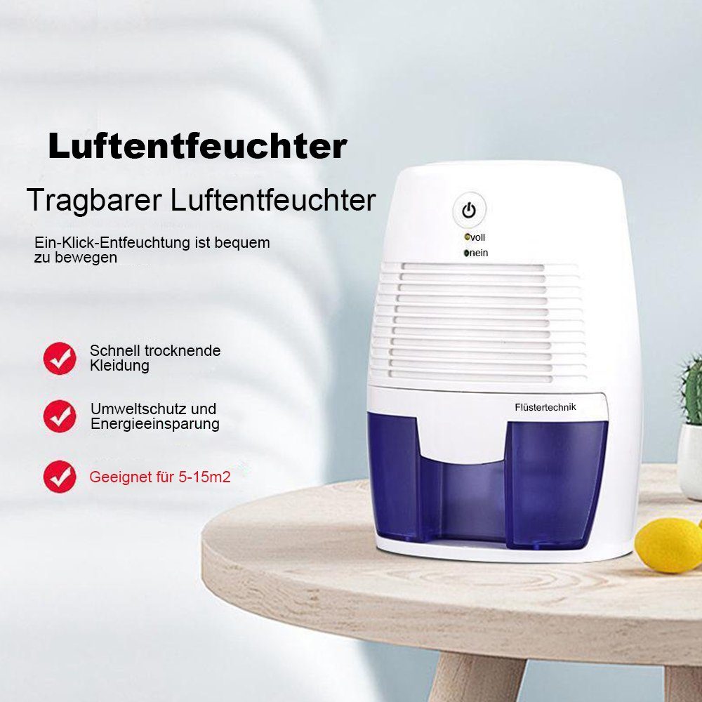 Yoyaxi Luftentfeuchter Kompakter Mini-Luftentfeuchter - Tragbar und energieeffizient, Tragbar und leicht zu transportieren